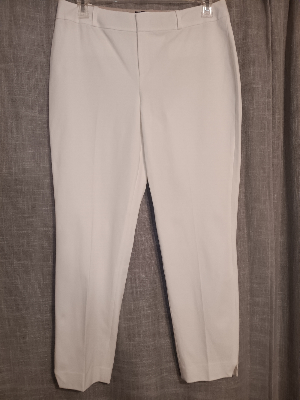 White Women's Tailored Ankle Pants Versona Modern 12 Khaki